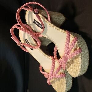 Nine West Pink Platform Pinup Wedge